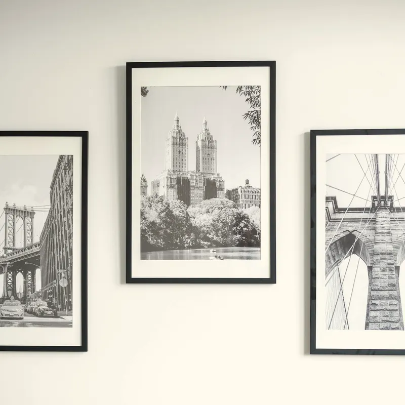 large framed calligraphy panel