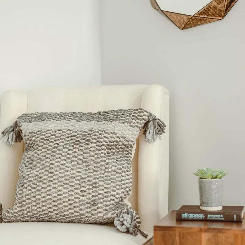 hand quilted cushion cover