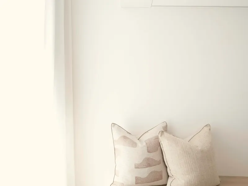 lumbar cushion on a deep sofa