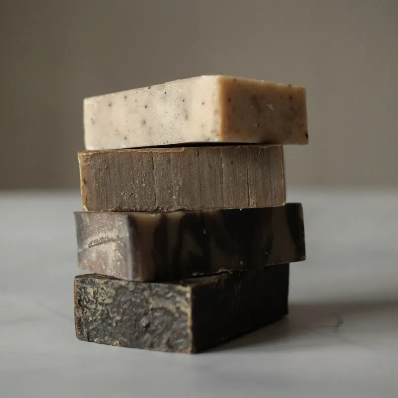 soap bar on a plain ground
