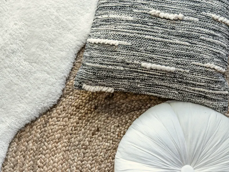 patchwork cushion on a chair