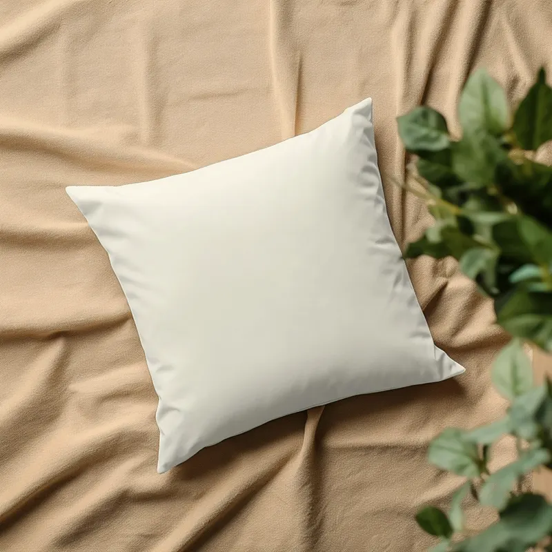 plain slub cushion cover