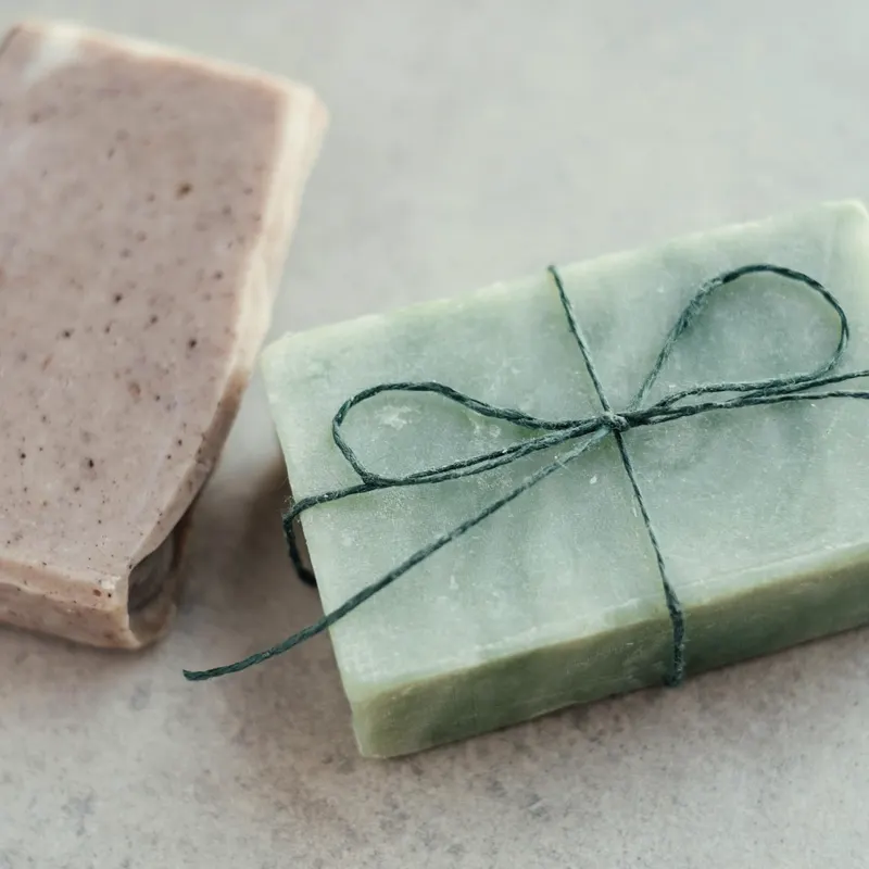 pink clay soap bar