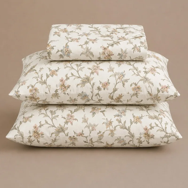 folded slub cotton bedding