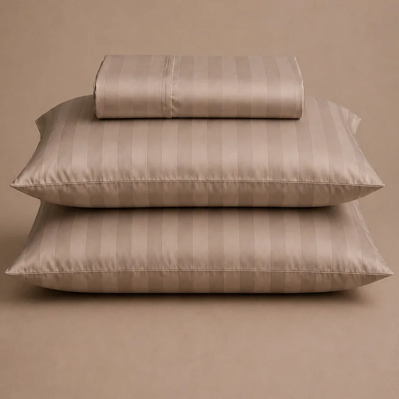 folded sateen bedding set