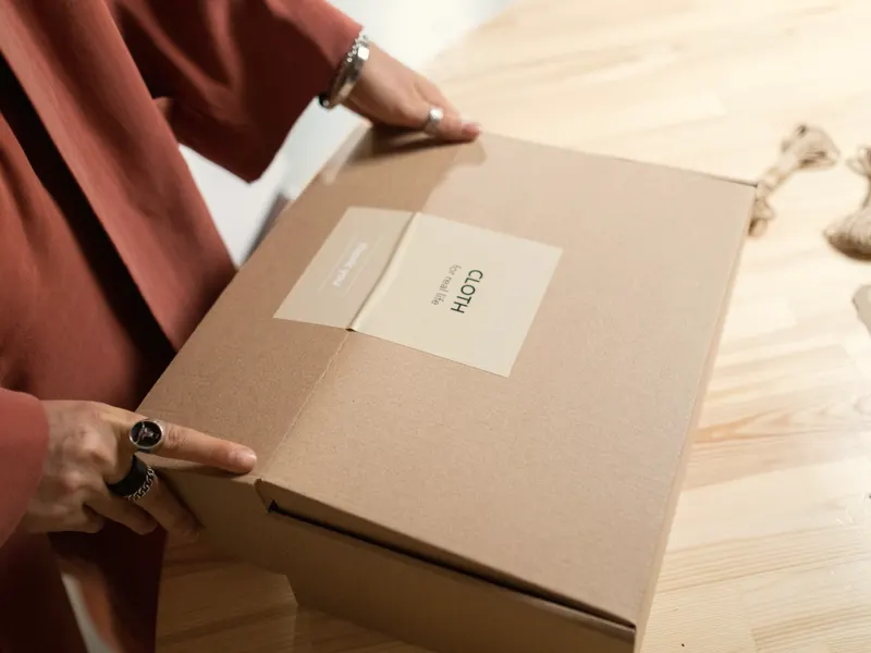 box being handed over