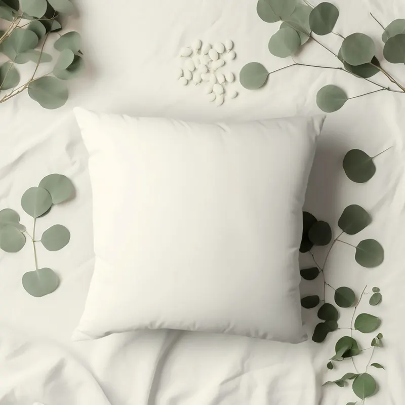 vine embroidered cushion cover